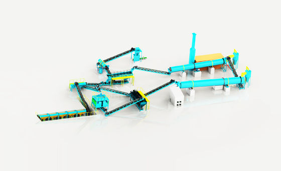 خط إنتاج سماد مركب NPK متطور نظام تحبيب عالي الكفاءة بسعة 5-30 طن في الساعة