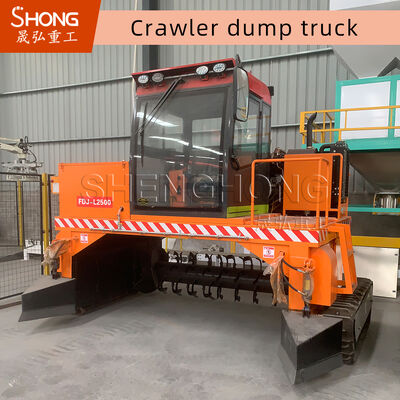 4710*1700*2500 مم آلة تقليب السماد العضوي بالزحف بسعة 1-20 طن وعرض عمل 3000 مم