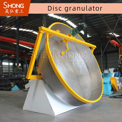 2t / H القرص المحبب Pelletizer الكرة العضوية آلة السماد النفايات