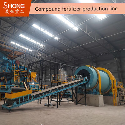 380 فولت طبل الدوار Granulator Machine ل NPK الأسمدة 3-8mm