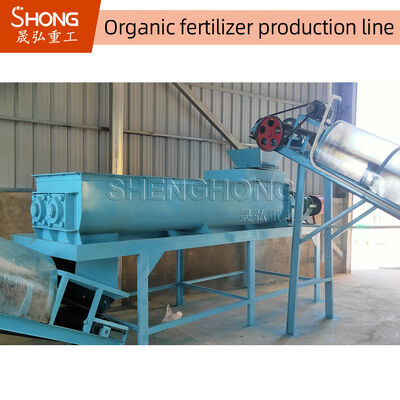 10TPH خط إنتاج الأسمدة العضوية للمستودعات حبيبات الأسمدة العضوية