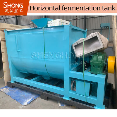 2CBM القدرة معدات السماد التخمير الفولاذ الكربوني مع 800 * 350mm منفذ و Ra <0.4mm سطح لإنتاج الأسمدة العضوية