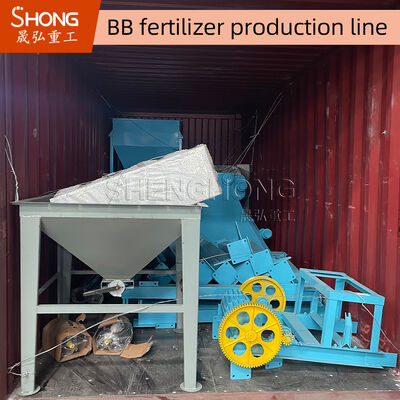 خط إنتاج أسمدة BB شبه أوتوماتيكي مع تحكم PLC لـ 10-30 طن في الساعة مصنع الأسمدة المختلطة السائبة