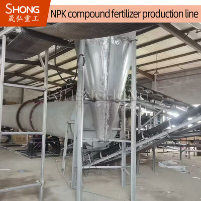 خط إنتاج الأسمدة NPK بمحتوى المادة العضوية ≥30%، المحتوى الغذائي الإجمالي ≥90%، وحجم الحبيبات 2-4 مم