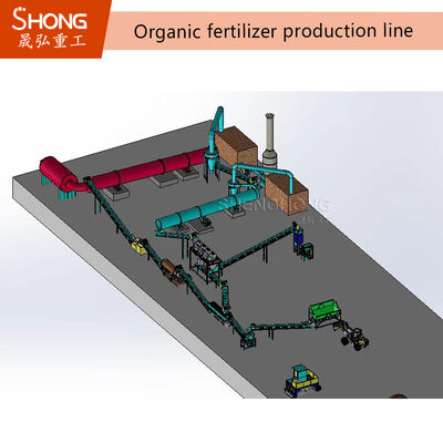 Customized OEM Turnkey Plant Design Organic Fertilizer Production Line with 10-12 t/h Capacity for Bio Organic Fertilizer Manufacturing Plant